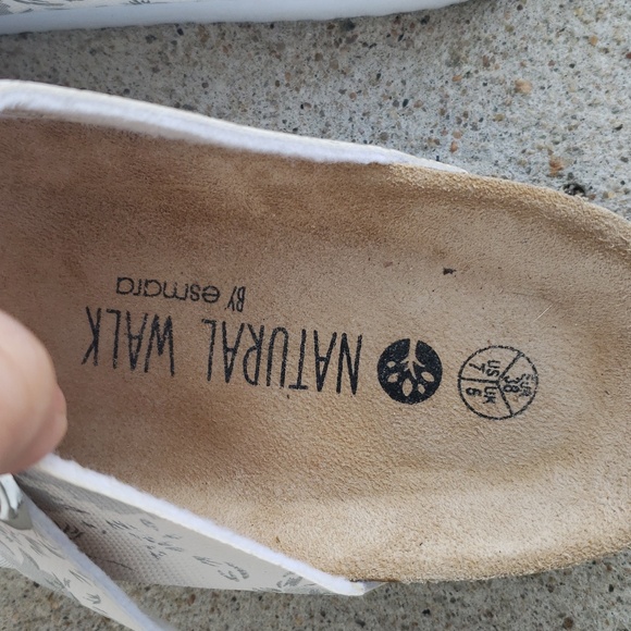 Natural Walk by Esmara Womens Floral Metallic Buckle Sandals Size 7 Comfort - Picture 8 of 15